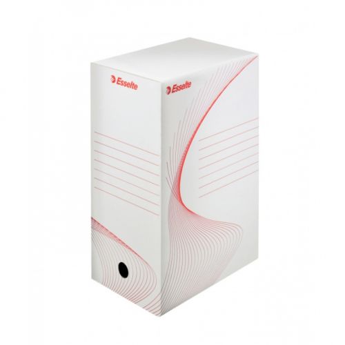 Архивна кутия Esselte Standard, 350х250х150 мм, рециклирано велпапе, бяла 1