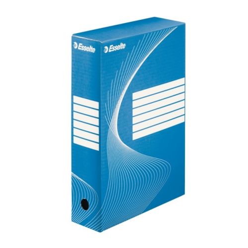 Архивна кутия Esselte Standard, 352х250х80 мм, рециклирано велпапе, синя 1