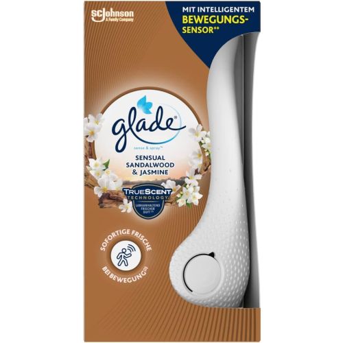 Ароматизатор с автоматичен сензор Glade Sense&amp;Spray, сандалово дърво и жасмин, 18 мл 2