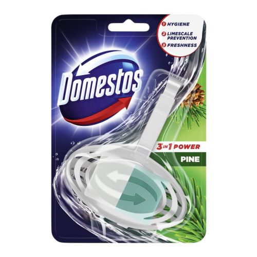 Ароматизатор за WC Domestos Diversey Pine, кошничка с блокче 3 в 1, 35 г