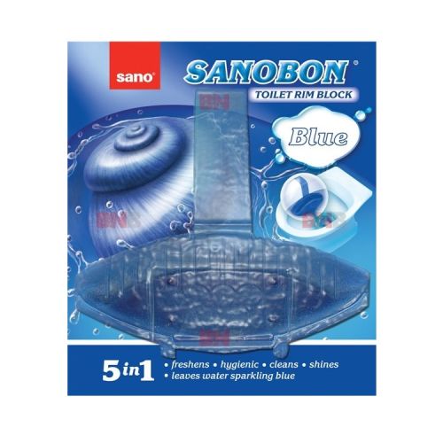 Ароматизатор за WC Sano Sanobon Blue,  5 действия в 1, кошница 55 г — Joya.bg