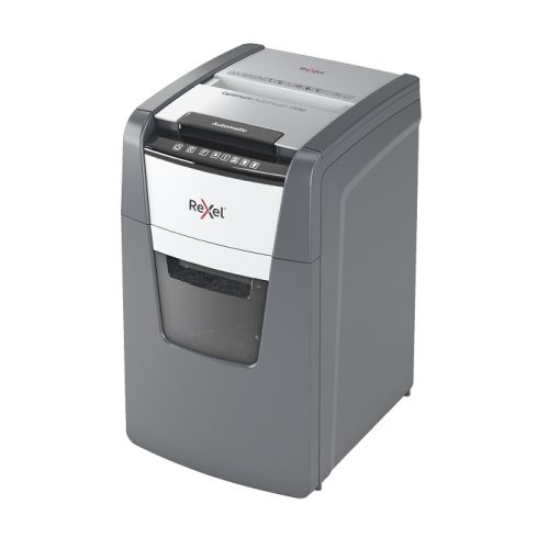 Автоматичен шредер за хартия Rexel Optimum AutoFeed+150M, (P-4), Micro Cut, 44 л, 1-5 потребители — Joya.bg 1