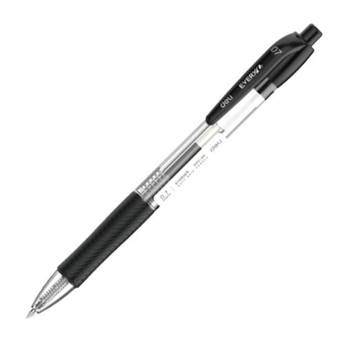 Автоматична химикалка Deli EveryU EQ60-BK, с грип, 0.7 мм, черна — Joya.bg 1