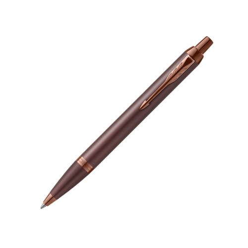 Автоматична химикалка PARKER IM Prof Monochrome Burgundy, метално тяло и клип, синя