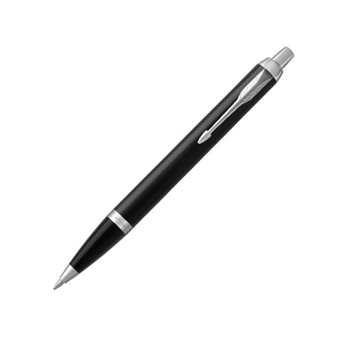 Автоматична химикалка PARKER Royal IM Black CT, месингово тяло, хромиран клип, синя 1