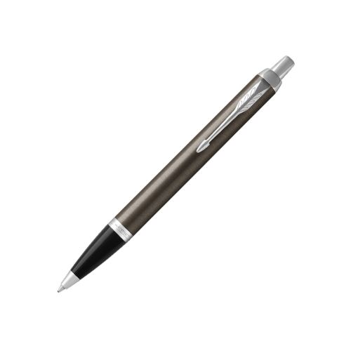 Автоматична химикалка PARKER Royal IM Dark Espresso CT, месингово тяло, хромиран клип, синя 1