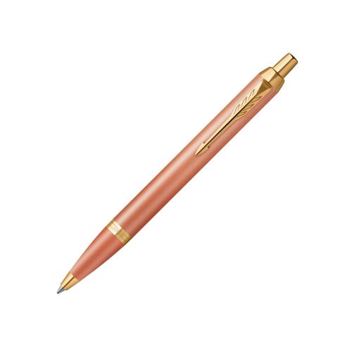 Автоматична химикалка PARKER Royal IM Rituals Orange GT, стоманено тяло, позлатен клип, синя 1