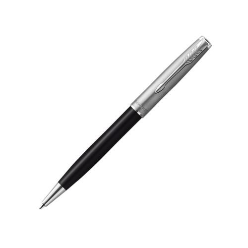 Автоматична химикалка PARKER Royal Sonnet Essential Black, стоманено тяло, хромиран клип, черна 1