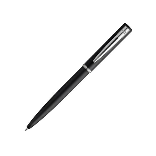 Автоматична химикалка Waterman Graduate Allure Black, стоманено тяло, хромиран клип, синя 1