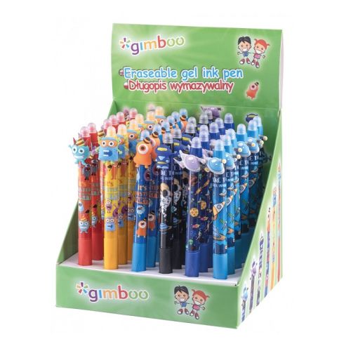 Автоматична изтриваема химикалка GIMBOO Space, с грип, 0.5 мм, синя — Joya.bg 1