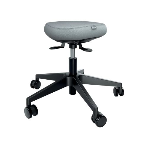 Ергономична табуретка Leitz Ergo Active Sitting, с колелца, регулируема височина, черна