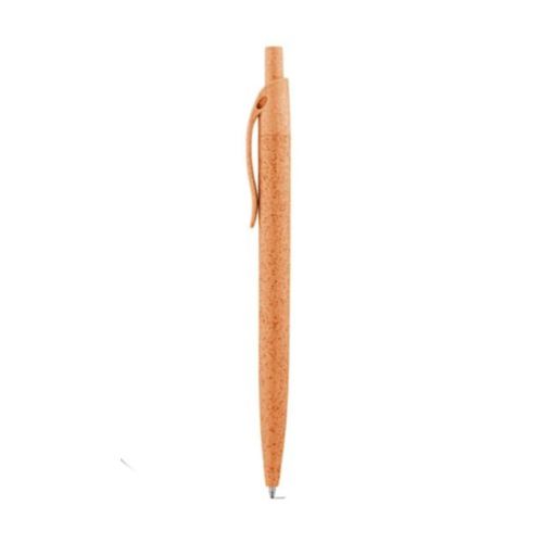 Биоразградима автоматична химикалка STRAW, синя