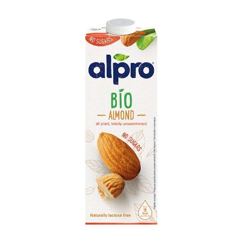 Бадемова напитка Alpro BIO Almond NO SUGARS, без лактоза, 100% растителна основа, UHT, 1 л — Joya.bg