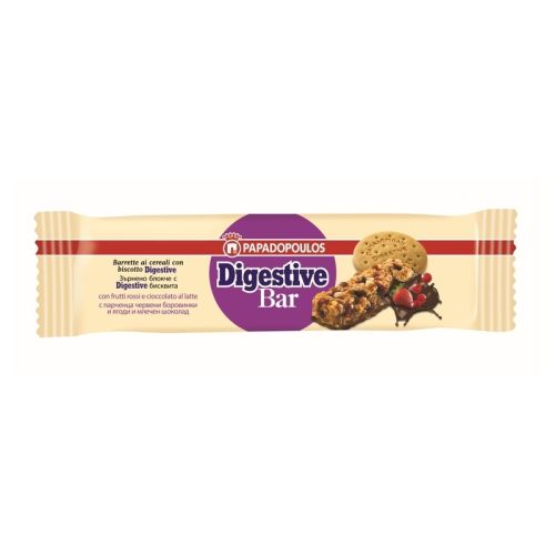 Бар Digestive, с шоколад и червени плодове, в индивидуална опаковка, кутия 10 бр. x 28 г — Joya.bg