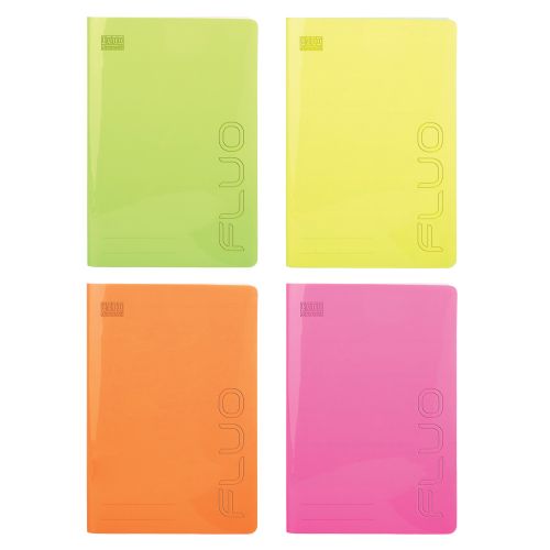 Тетрадка TYPOTRUST Special FLUO, B5, 50 л., линиран офсет 70 г., шита, PP корица
