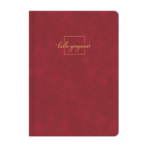 Бележник LASTVA Flock, A5, 104 л., линиран шамоа офсет 80 г, термо корица плюш, червен — Joya.bg 1