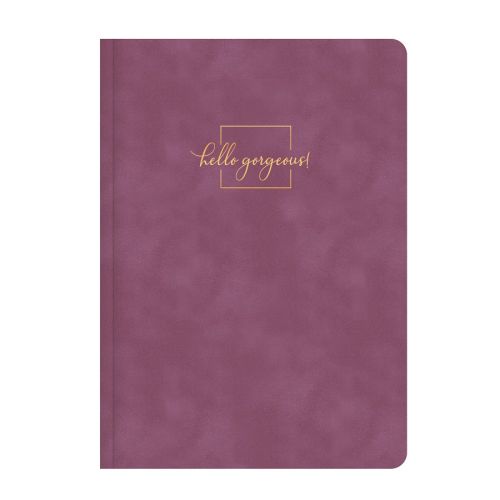 Бележник LASTVA Flock, A5, 104 л., линиран шамоа офсет 80 г, термо корица плюш, лилав — Joya.bg 1