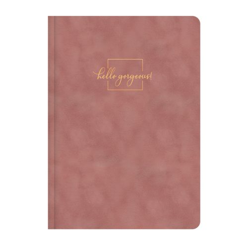 Бележник LASTVA Flock, A5, 104 л., линиран шамоа офсет 80 г, термо корица плюш, пепел от рози — Joya.bg 1