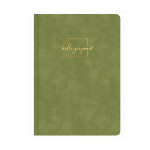 Бележник LASTVA Flock, A5, 104 л., линиран шамоа офсет 80 г, термо корица плюш, зелен — Joya.bg