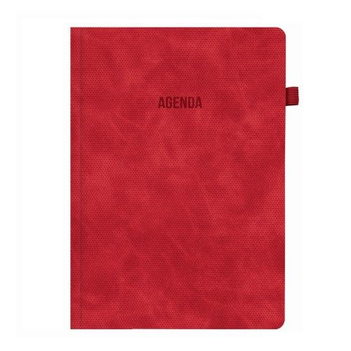 Бележник LASTVA Helsinki, B5, 112 л., линиран шамоа офсет 70 г, термо PU корица, червен — Joya.bg 1