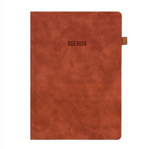 Бележник LASTVA Helsinki, B5, 112 л., линиран шамоа офсет 70 г, термо PU корица, керемиденочервен — Joya.bg 1