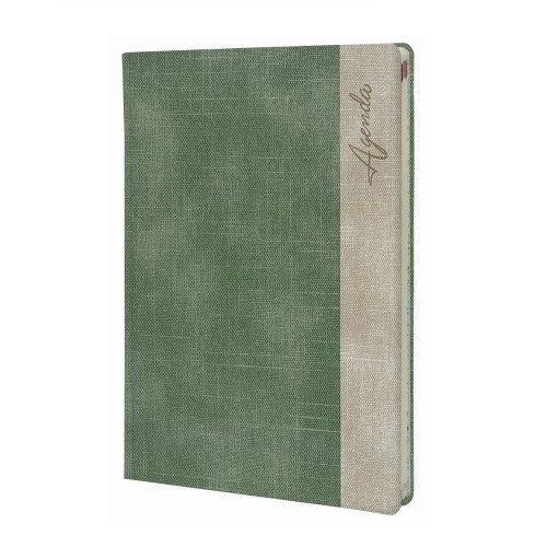 Бележник LASTVA Kronos, B5, 112 л, линиран шамоа офсет 80 гр, термо PU корици, зелен със сива лента — Joya.bg 1