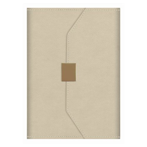 Бележник LASTVA Sofia, A5, 104 л., линиран шамоа офсет 80 гр, термо PU корици, с магнит, бежов — Joya.bg 1