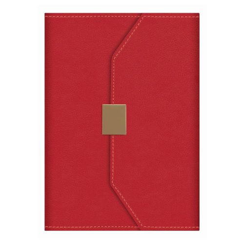 Бележник LASTVA Sofia, A5, 104 л., линиран шамоа офсет 80 гр, термо PU корици, с магнит, червен — Joya.bg 1