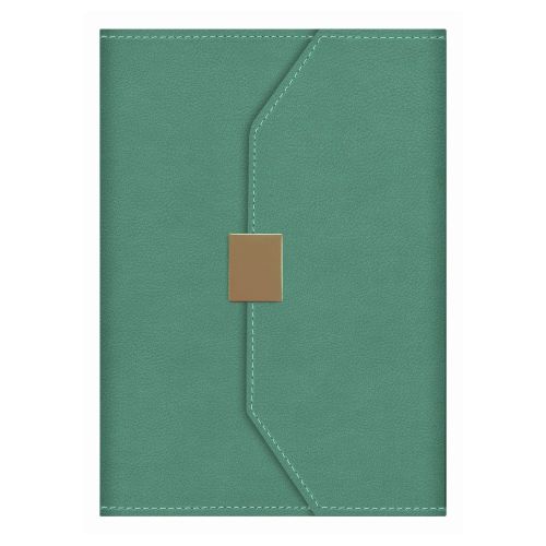 Бележник LASTVA Sofia, A5, 104 л., линиран шамоа офсет 80 гр, термо PU корици, с магнит, зелен — Joya.bg 1