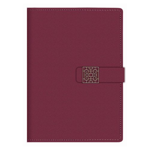 Бележник с копче LASTVA Carmen, B5, 112 л., линиран шамоа офсет 80 г, термо PU корица, бордо — Joya.bg 1