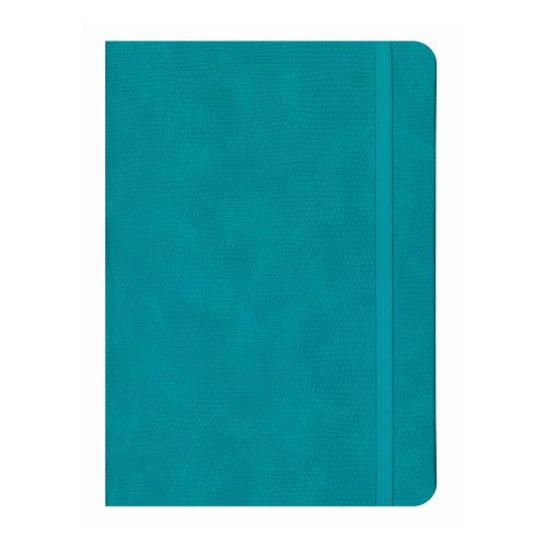 Бележник с ластик LASTVA Play, A5, 96 л., линиран офсет 80 г, термо PU корица, тюркоаз — Joya.bg