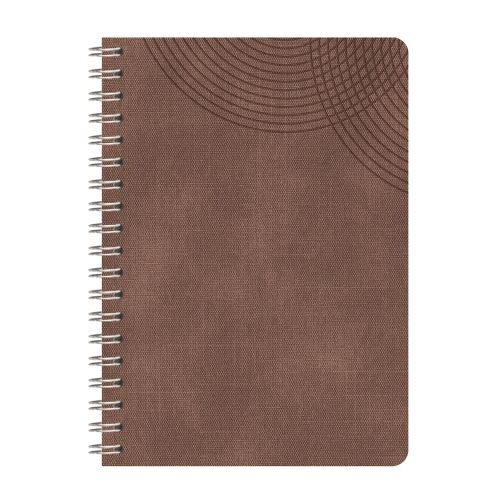 Бележник със спирала LASTVA Toledo, B5, 90 л., линиран офсет 80 г, термо PU корица, кафяв — Joya.bg 1