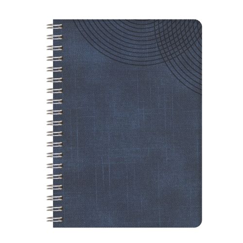 Бележник със спирала LASTVA Toledo, B5, 90 л., линиран офсет 80 г, термо PU корица, син — Joya.bg 1