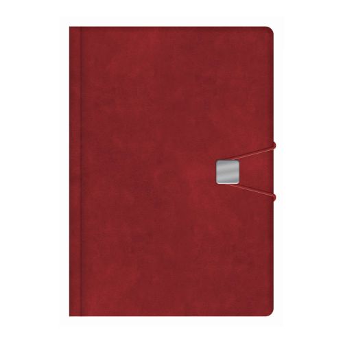 Бележник със закопчаване LASTVA Spark, A5, 104 л., линиран шамоа офсет 80 г, термо PU корица, червен — Joya.bg 1