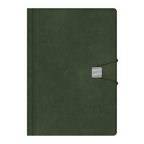 Бележник със закопчаване LASTVA Spark, A5, 104 л., линиран шамоа офсет 80 г, термо PU корица, зелен — Joya.bg 1