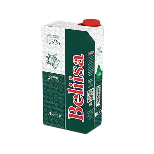 Beliisa прясно мляко 1.5%, UHT, 1 л — Joya.bg