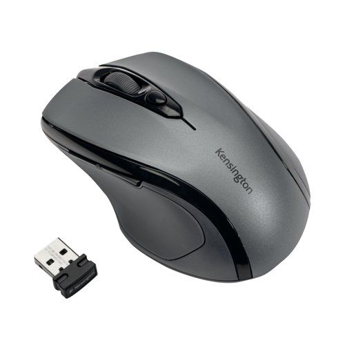 Безжична мишка Kensington K72423WW, USB, 800/1200/1600 dpi, 3 бутона, безшумна, графитно сива 1