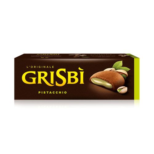 Бисквити GRISBI Pistachio, с крем шам фъстък, кутия 135 г — Joya.bg