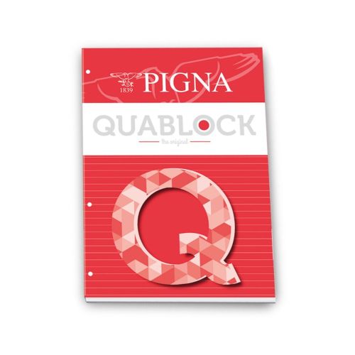 Блокнот PIGNA Quablock, A5, 50 л., линиран офсет 80 г, с перфорация — Joya.bg 1
