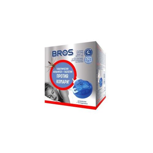 Bros електрически изпарител против комари + 10 таблетки 