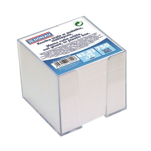 Бяло кубче в PVC поставка Donau, 92 х 92 x 82 мм, 750 л, офсет, нелепено — Joya.bg