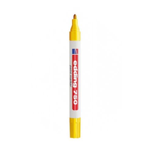 Paint маркер edding 750, объл връх 2-4 мм, жълт