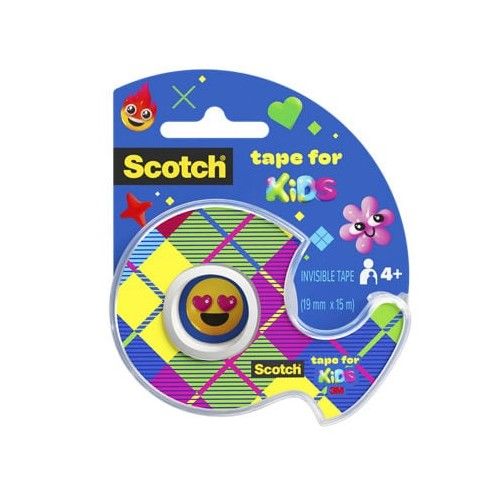 Самозалепваща лента Scotch® Kids Invisible Tape  19 мм x 15 м