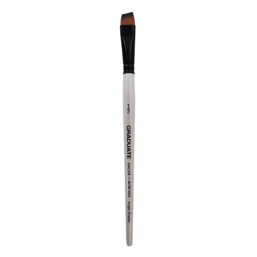 Четка за рисуване DALER-ROWNEY Graduate Synthetic Angle Shader ½", скосена, къса дръжка, изк. косъм