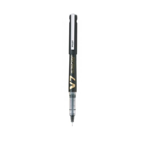 Ролер PILOT V-7 HI-TECPOINT BXC, GRIP, течно мастило, 0.7 мм, черен