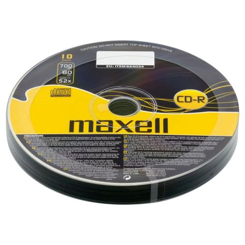 CD-R Maxell 700MB, 1x-4x, опаковка 10 бр.