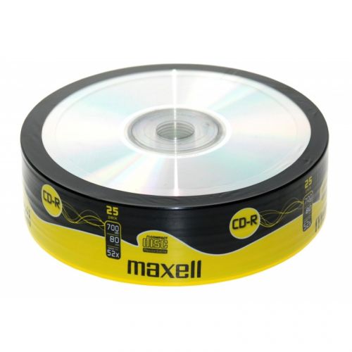CD-R Maxell, 700MB, 52x, опаковка от 25 бр. — Joya.bg