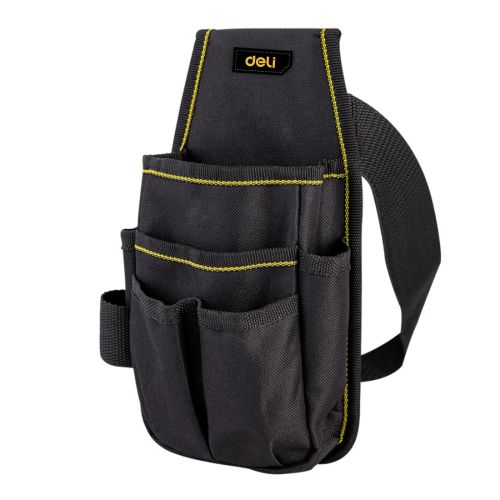 Чанта-колан за инструменти Deli TOOLS  EDL430003, 6 отделения, 25х12 см, черна — Joya.bg 1