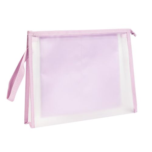 Чанта с цип Deli Jelly&amp;Sunny, PP109, A4, 3 отделения, материал EVA, розова — Joya.bg 1