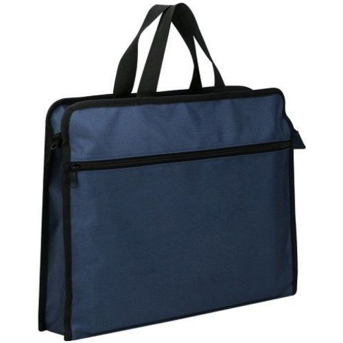Чанта за документи Deli, 63753, с дръжка и цип, FC, текстил (Oxford Cloth), тъмносиня